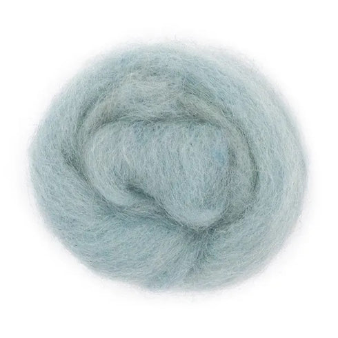 Light Blue Colour Combed Wool